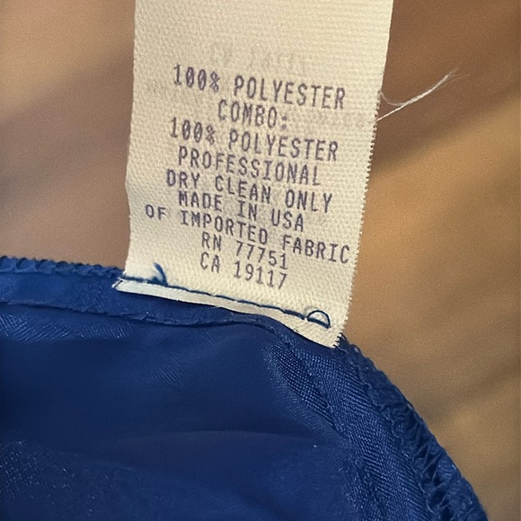 Betsey Johnson New York Size 4 Vintage Accordion Pleats Cobalt Blue Dress Y2K - Picture 6 of 17